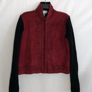 Coldwater Creek faux suede jacket